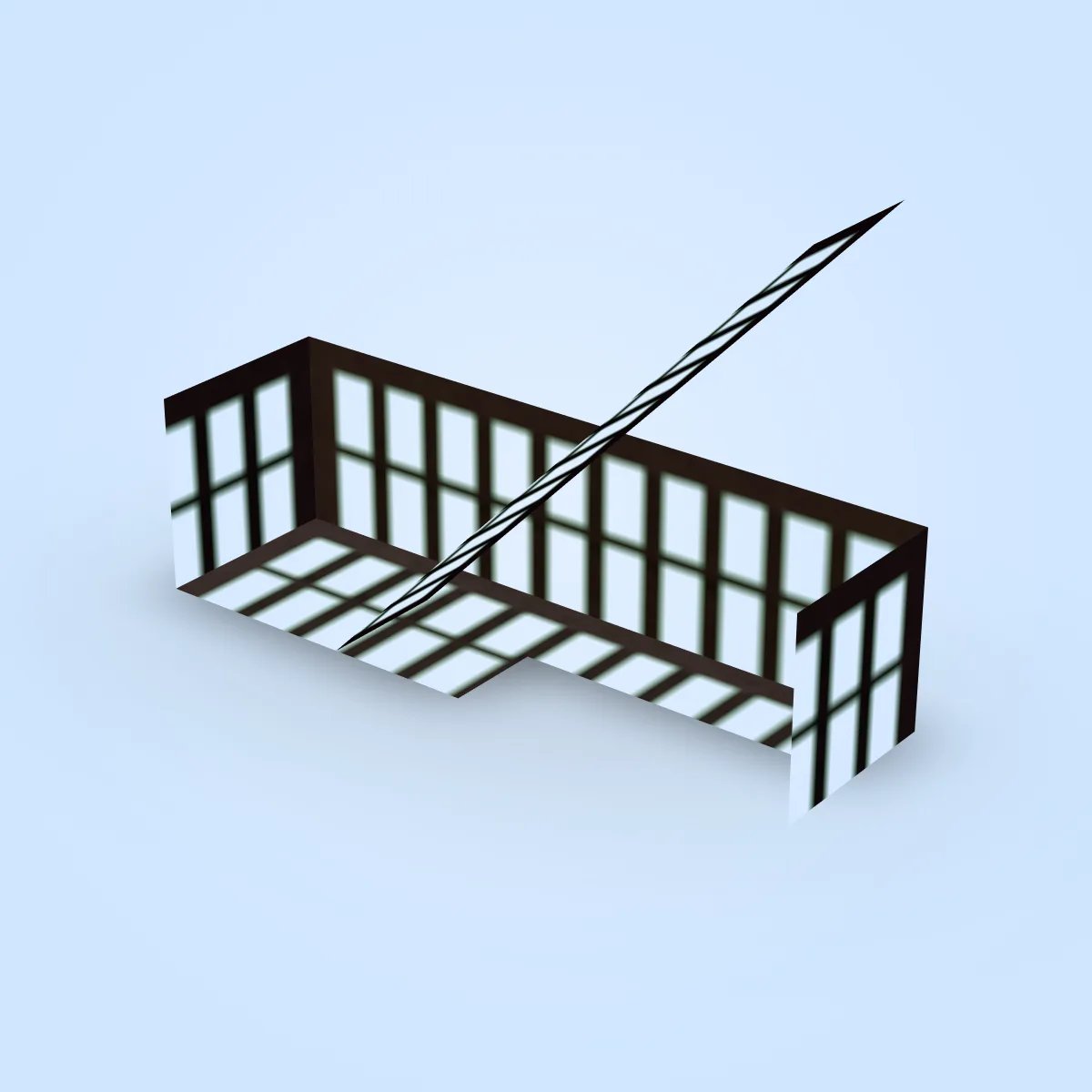 Balcony Ladder Bottom Model