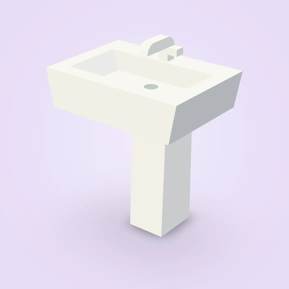Bathroom Sink Square Model