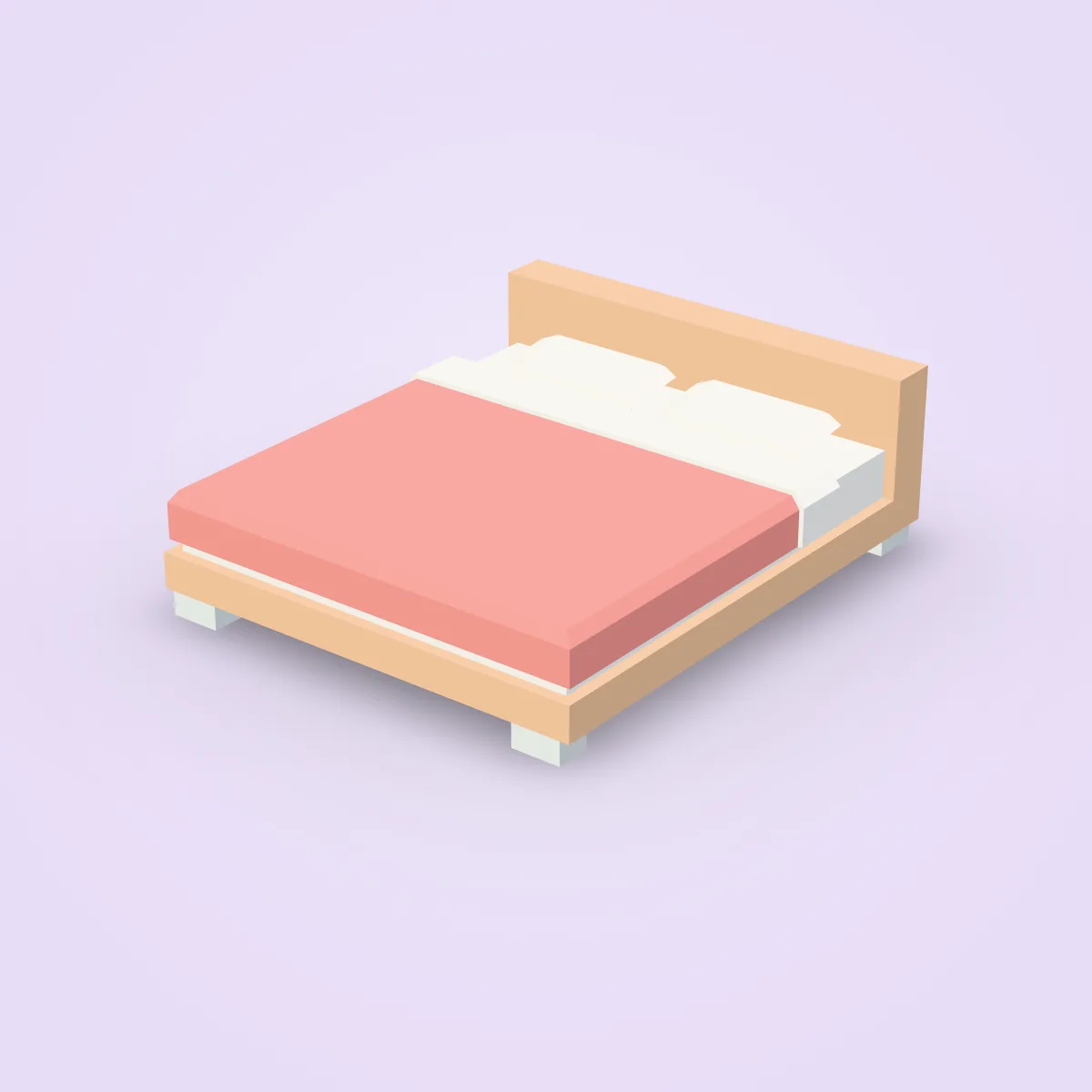 Bed Double (Furniture) Model