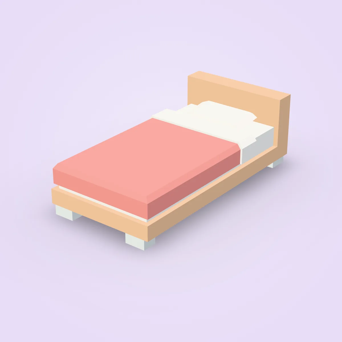 Bed Single (Furniture) Model
