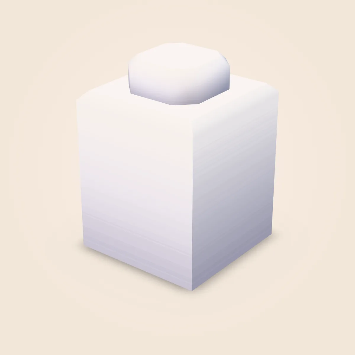 Bevel Detailed Brick 1x1 Model