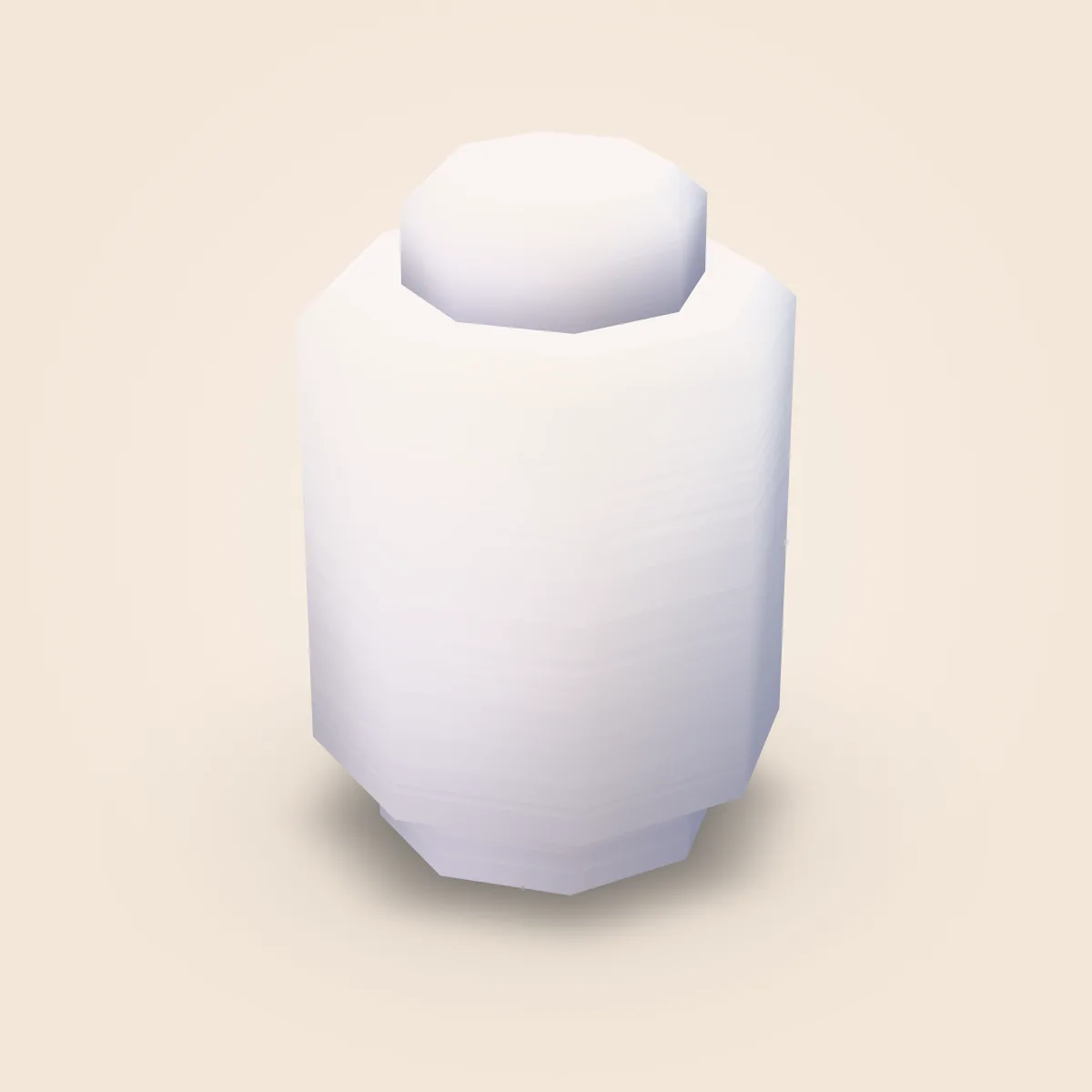 Bevel Detailed Brick 1x1 Round Model