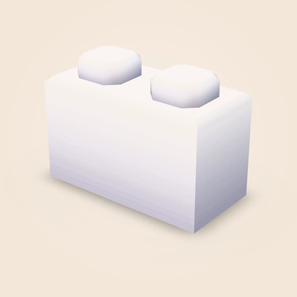 Bevel Detailed Brick 1x2 Model