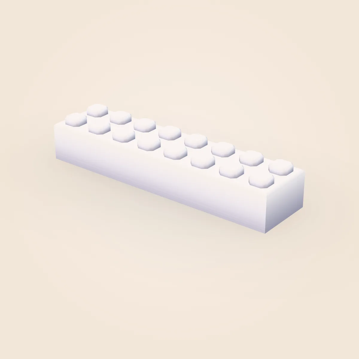 Bevel Detailed Brick 2x8 Model