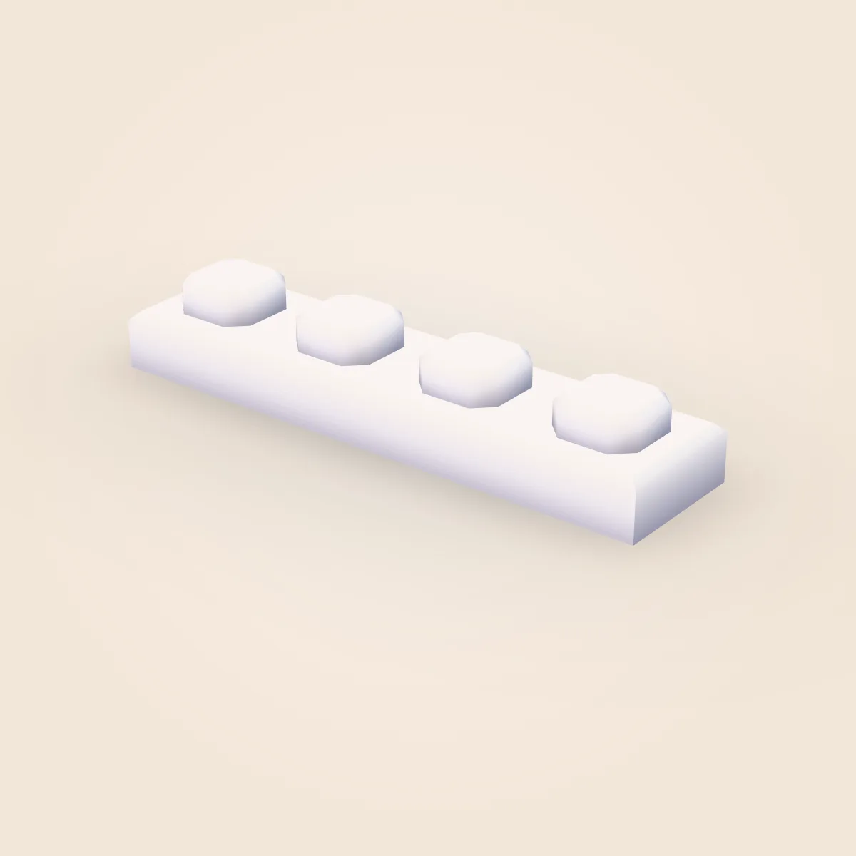 Bevel Detailed Plate 1x4 Model