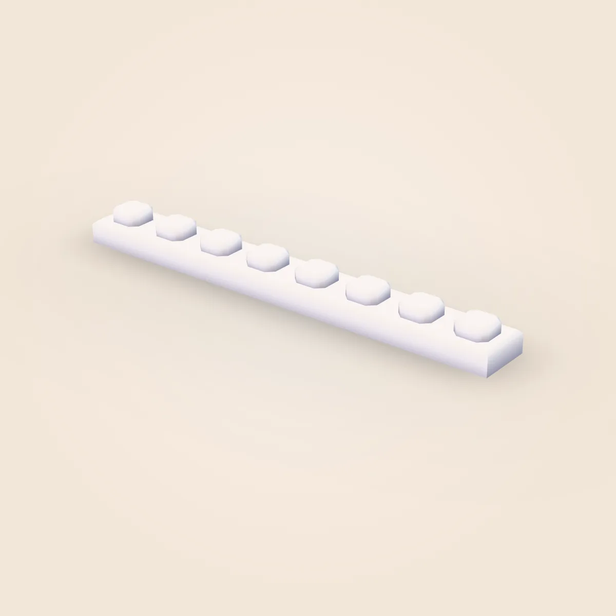 Bevel Detailed Plate 1x8 Model