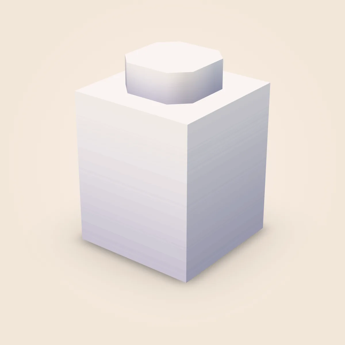 Bevel Simple Brick 1x1 Model