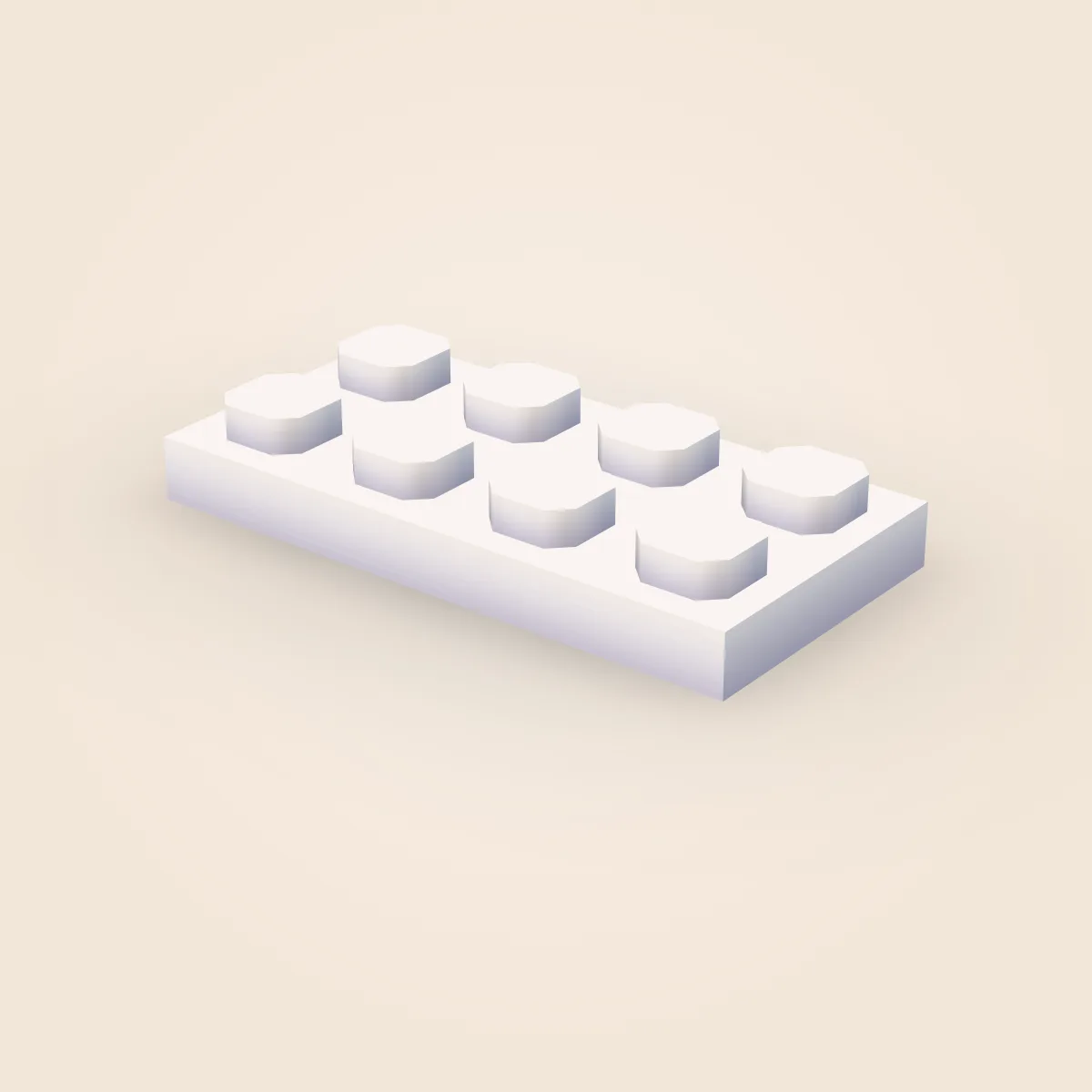Bevel Simple Plate 2x4 Model