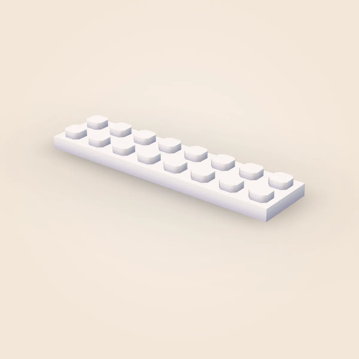 Bevel Simple Plate 2x8 Model