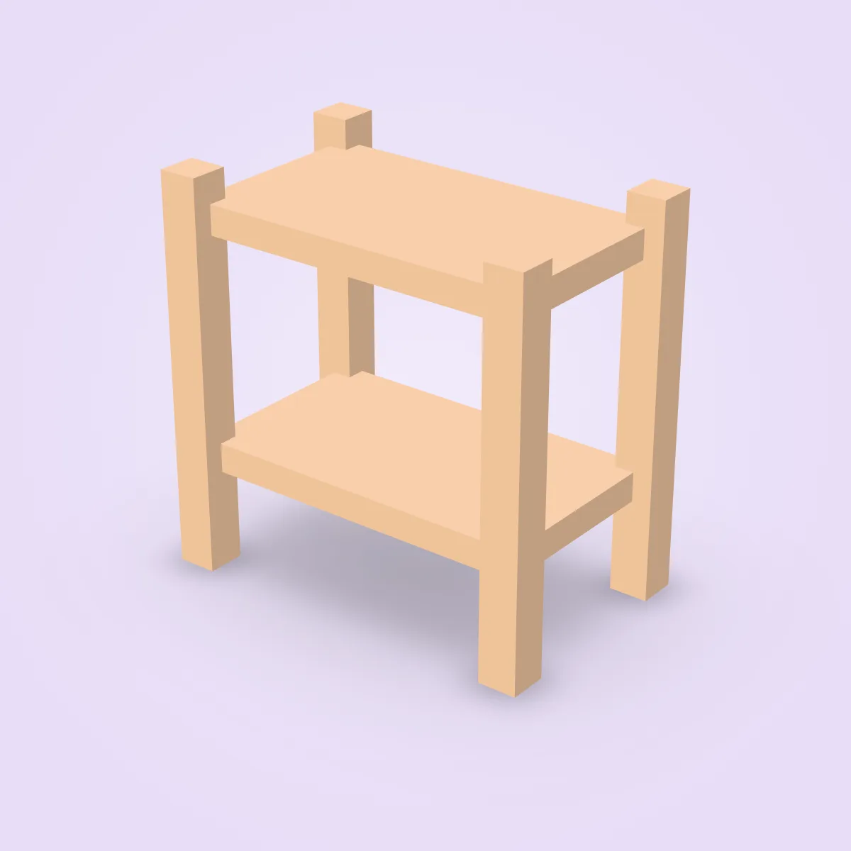 Bookcase Open Low Model