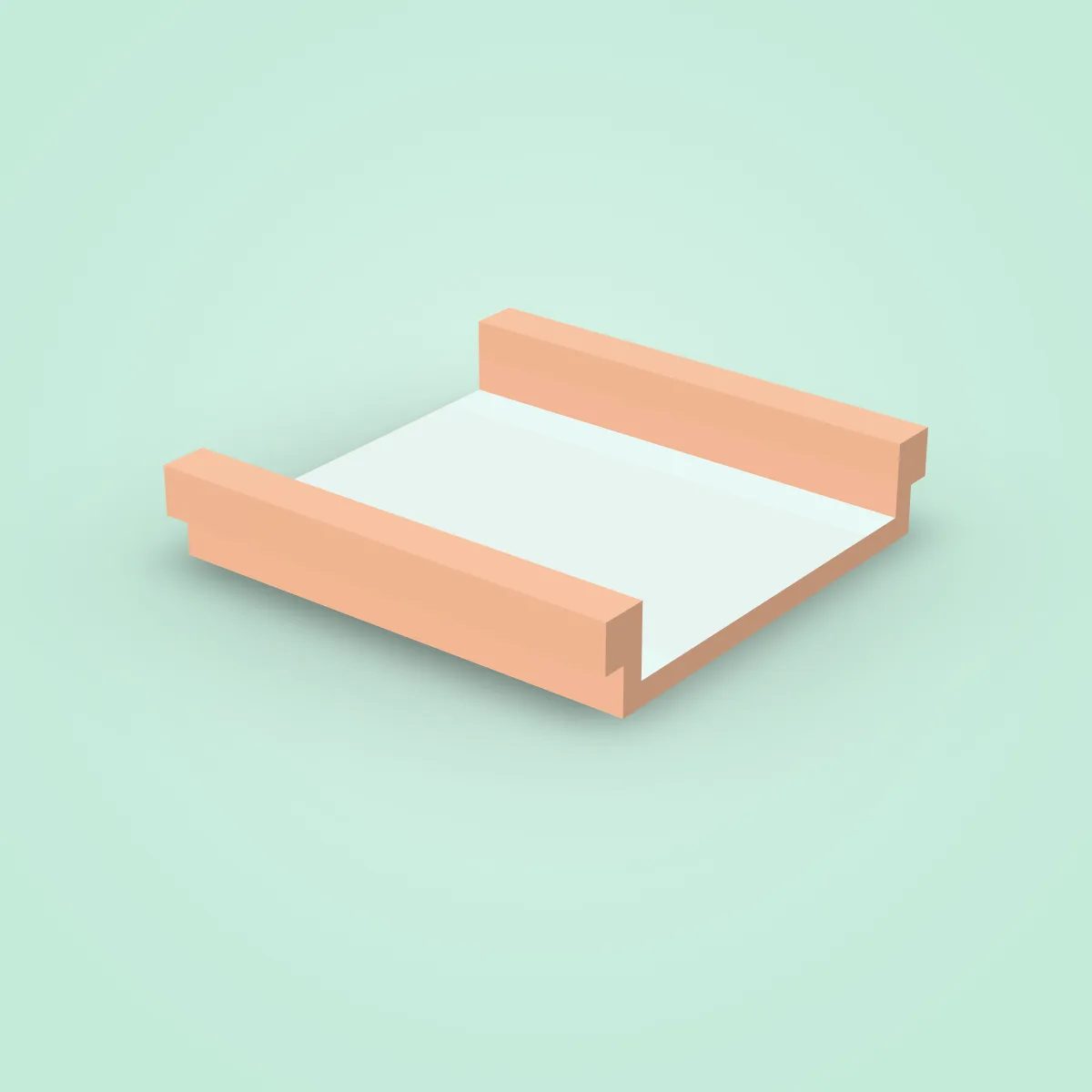 Bridge Center Wood Round Model