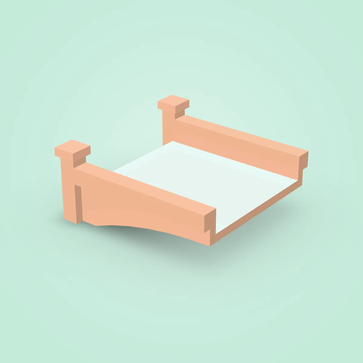 Bridge Side Wood Round Model