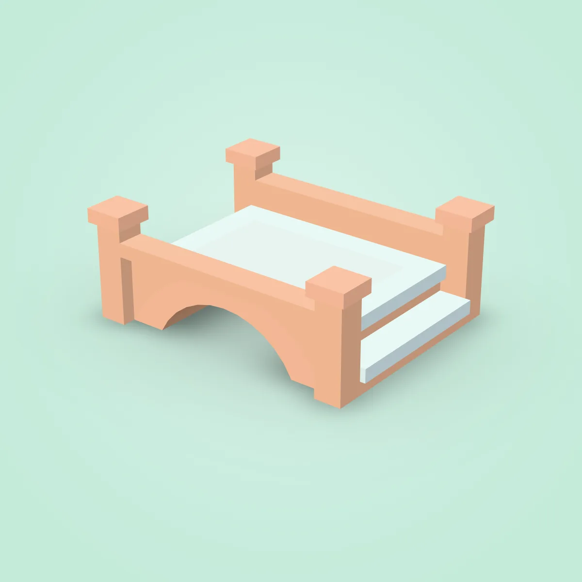 Bridge Wood Round Narrow Model