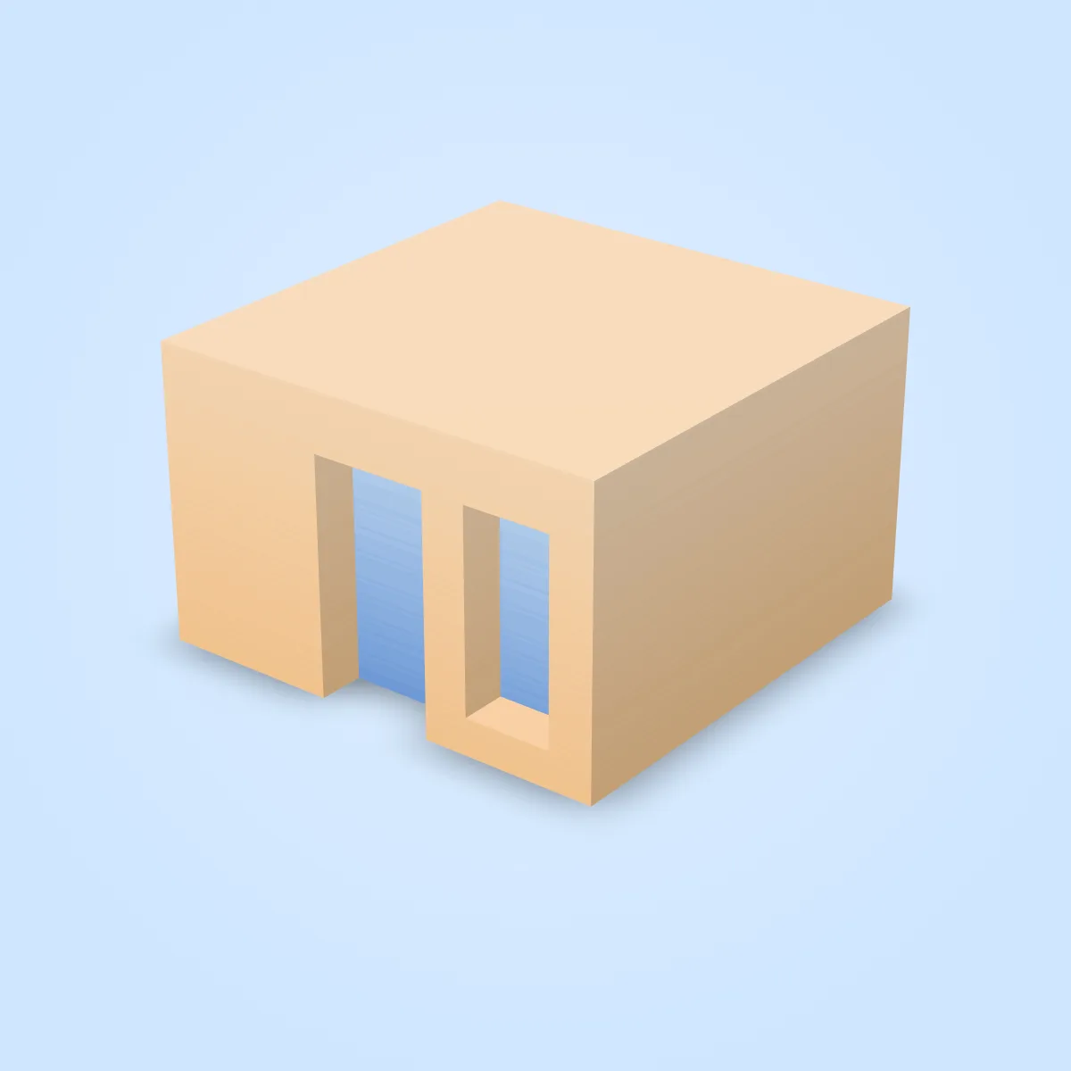 Building Door Window Narrow Model
