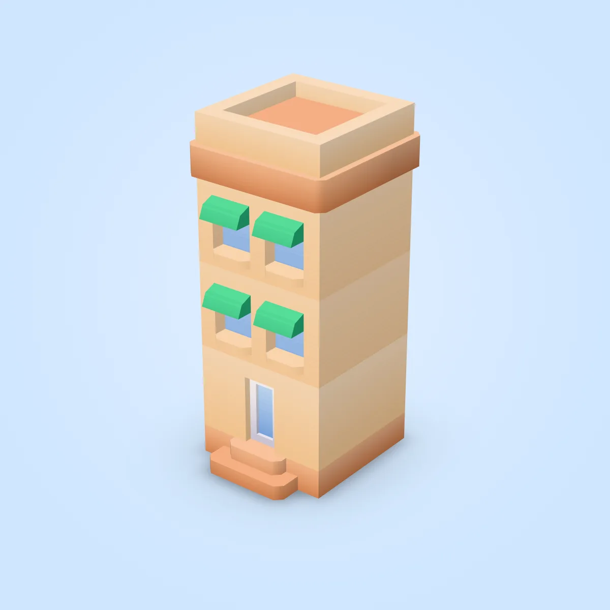 Building Sample Tower Type A Model