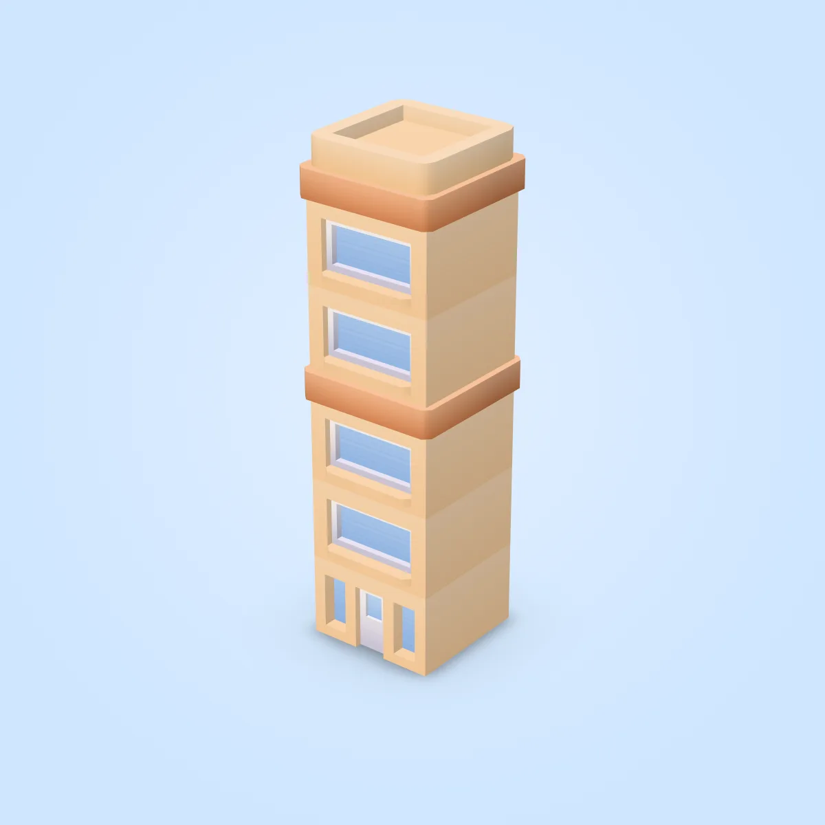 Building Sample Tower Type D Model