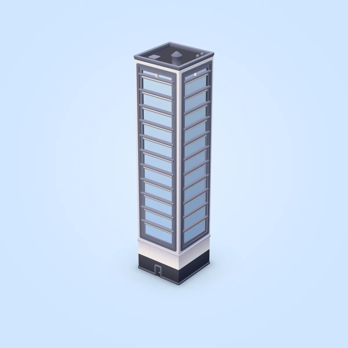 Building Skyscraper Type D Model