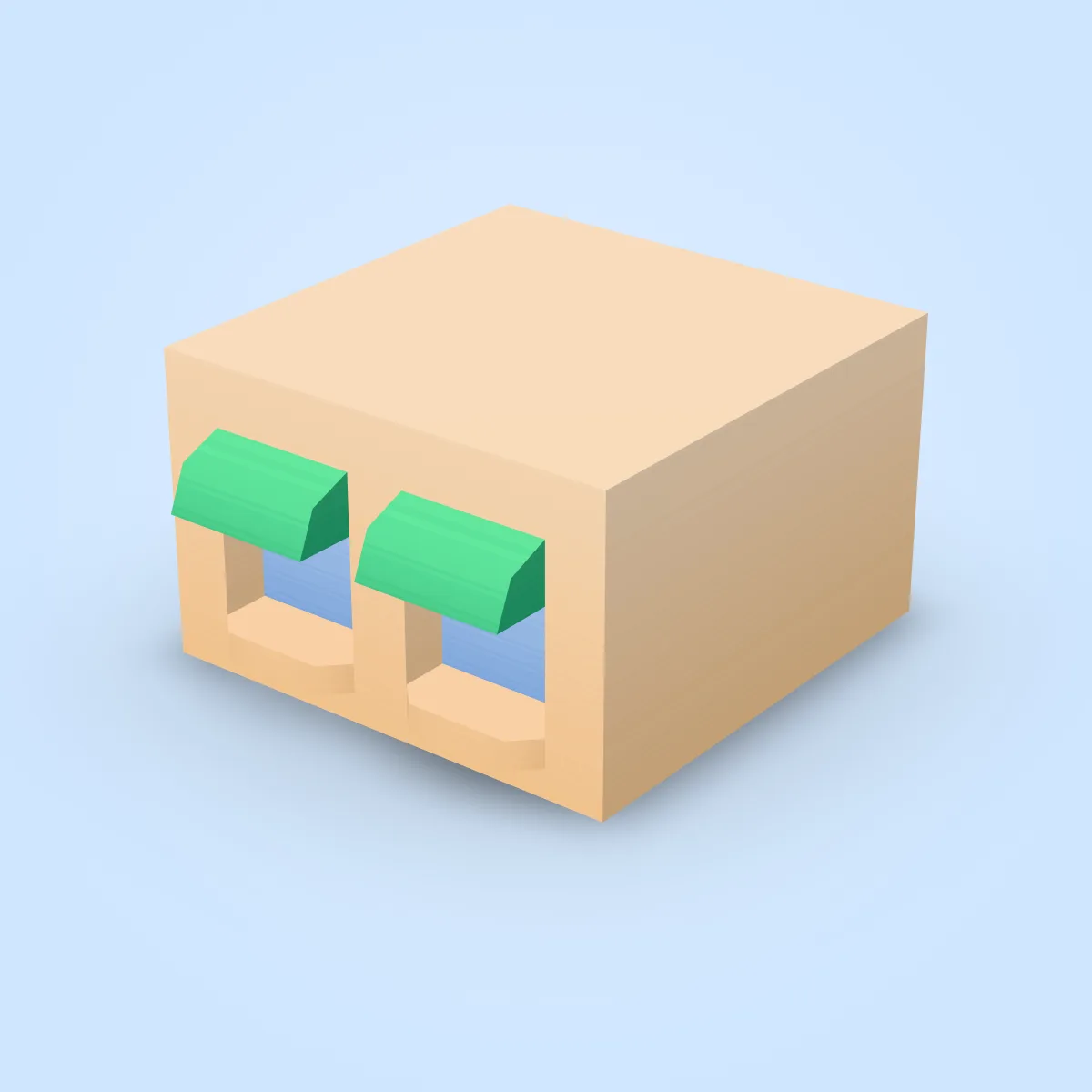 Building Window Awnings Model