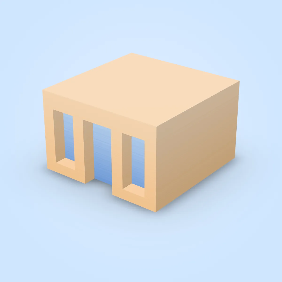 Building Window Door Window Model