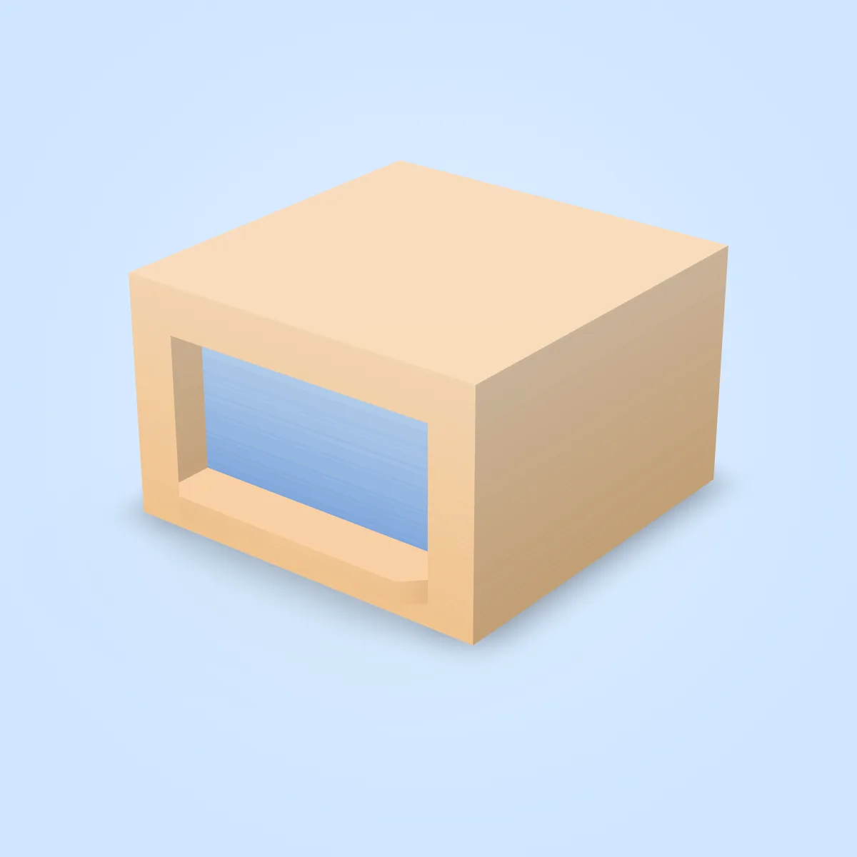 Building Window Wide Sill Model