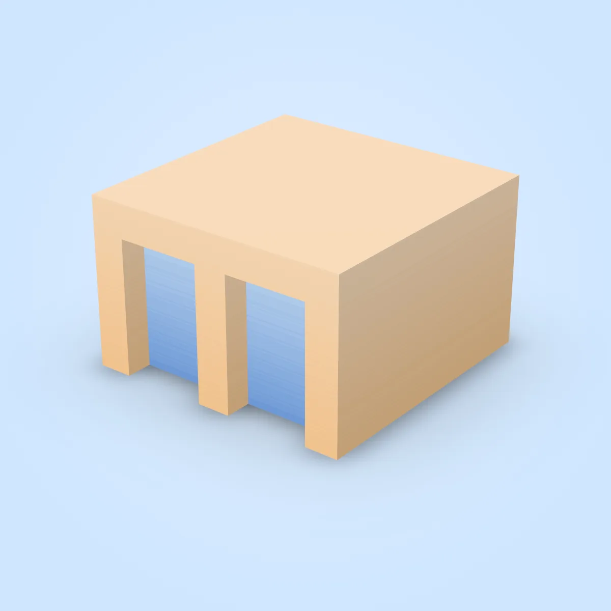 Building Windows High Top Square Model