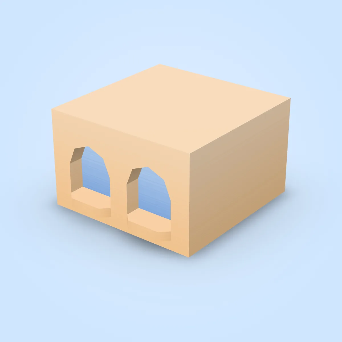 Building Windows Sills Round Model
