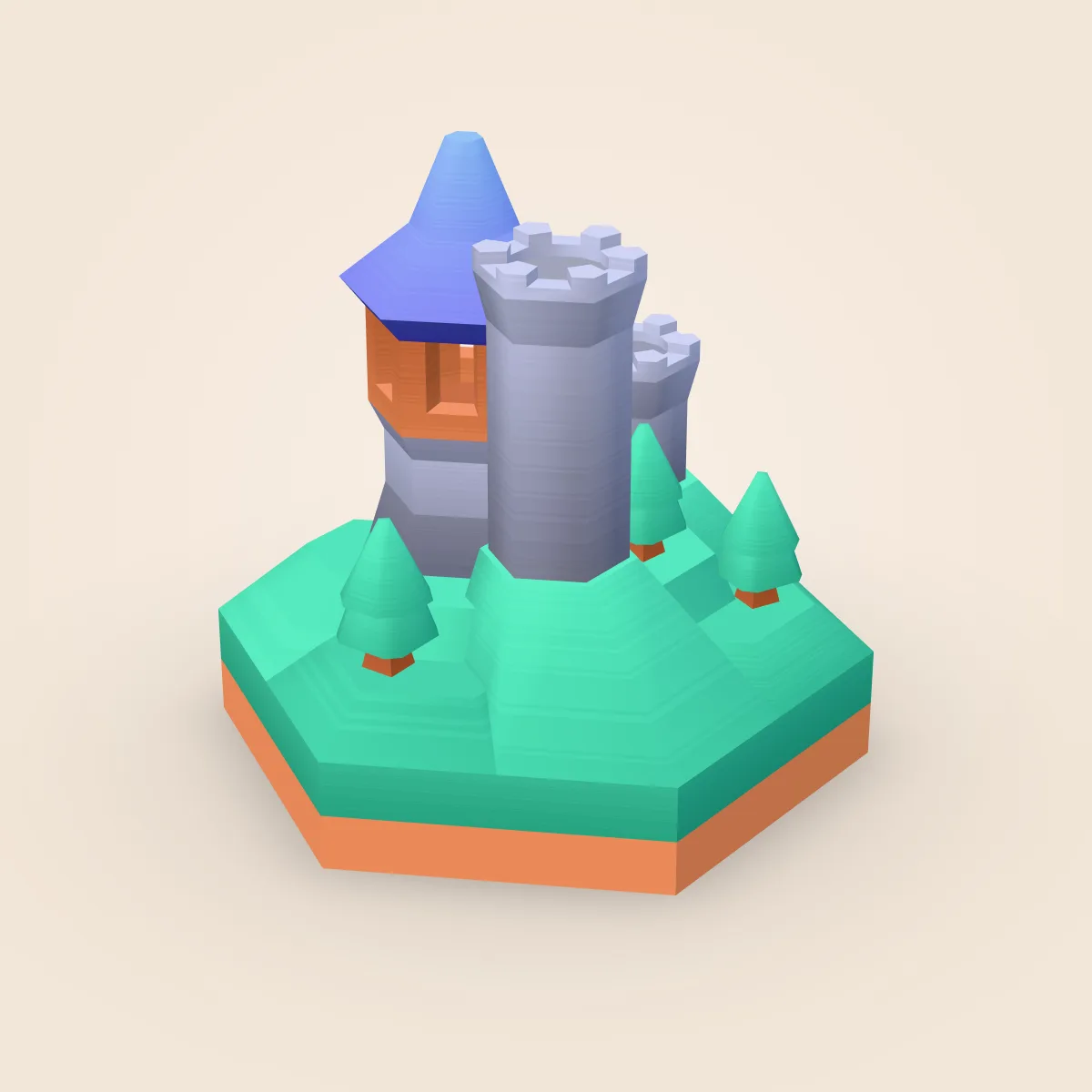 Building Wizard Tower Model