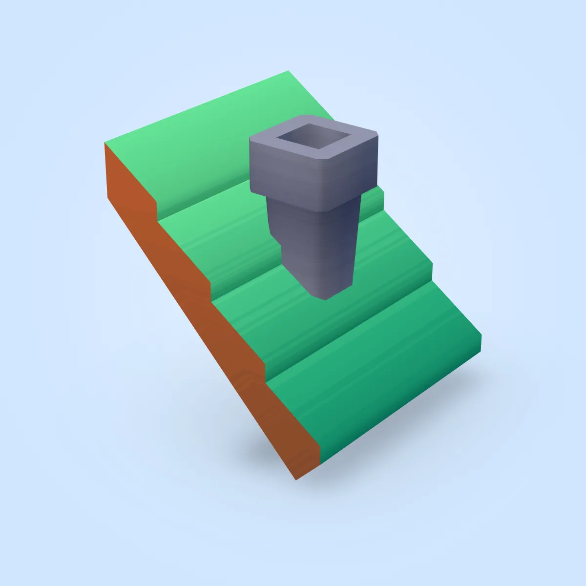 Cabin Roof Chimney Model