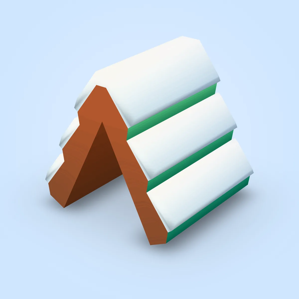 Cabin Roof Snow Point Model