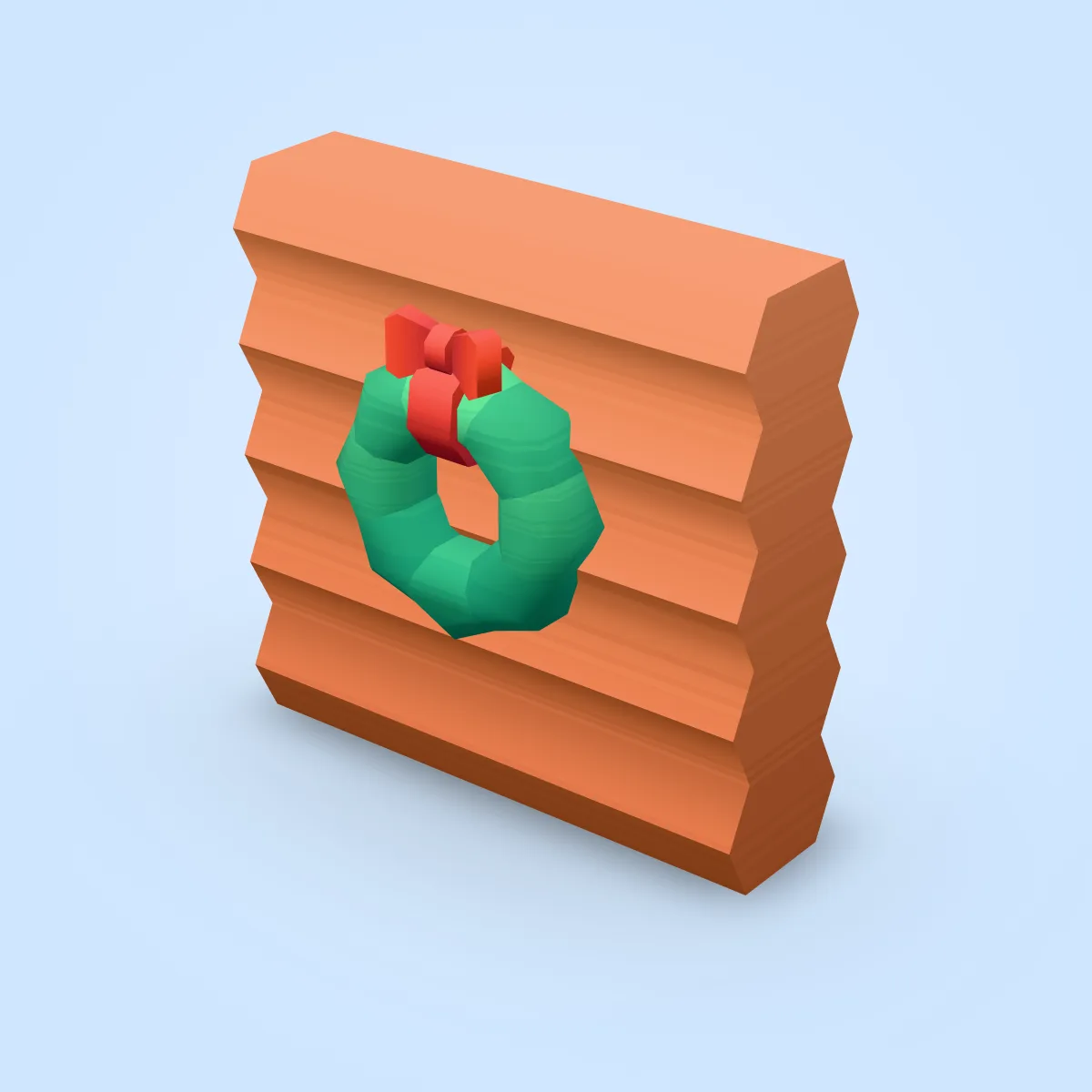 Cabin Wall Wreath Model