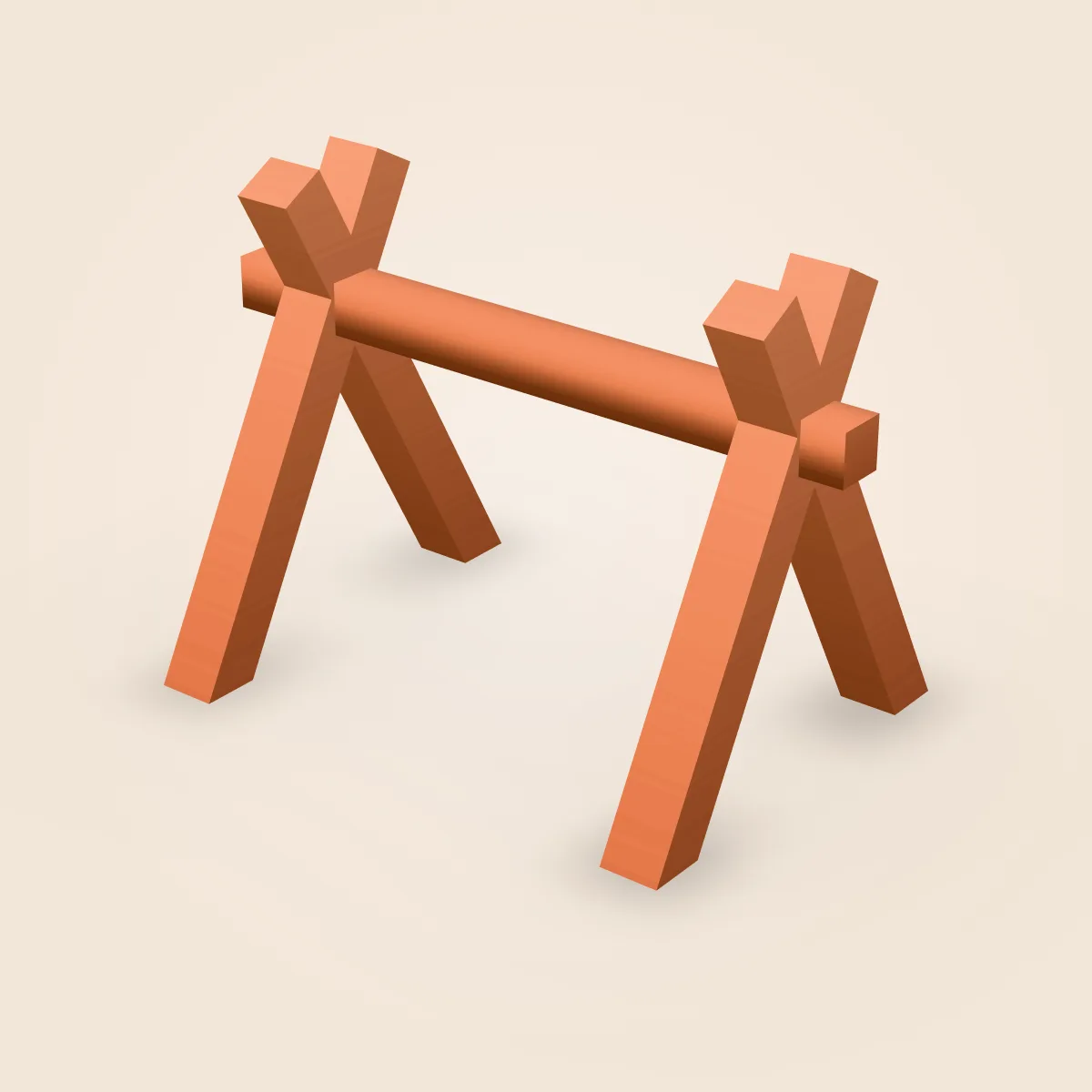 Campfire Fishing Stand Model