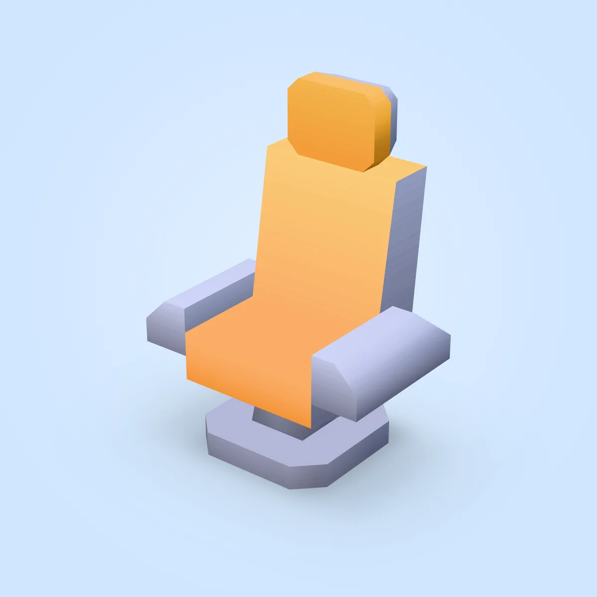 Chair Armrest Headrest Model