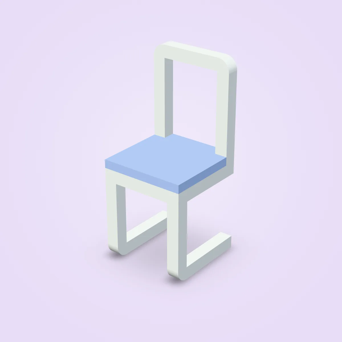 Chair Modern Frame Cushion Model