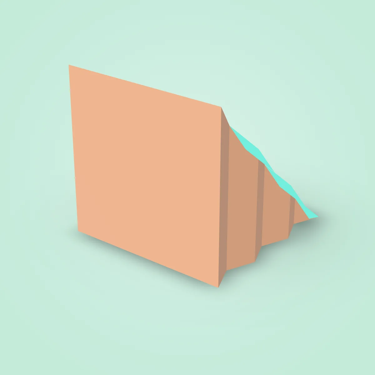 Cliff Block Slope Rock Model