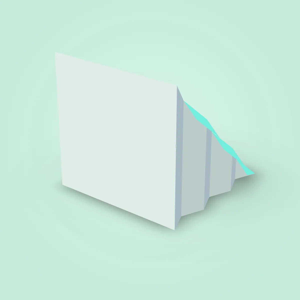 Cliff Block Slope Stone Model