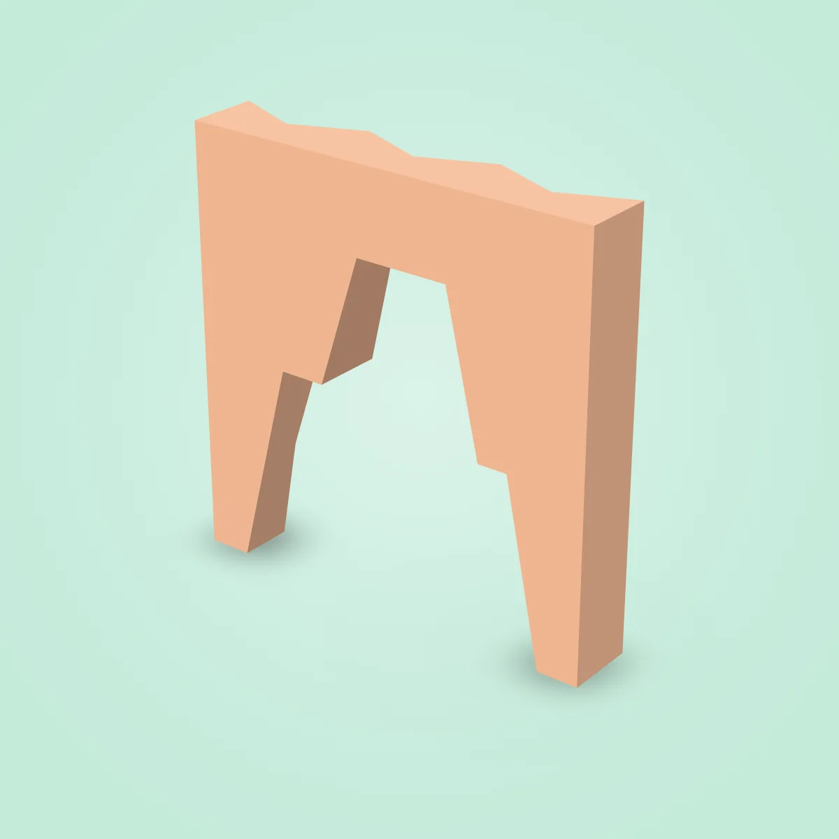 Cliff Cave Rock Model