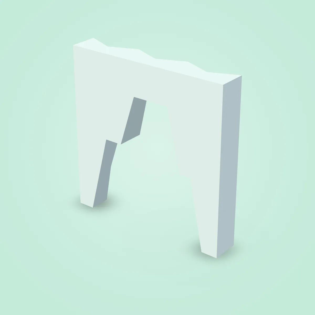 Cliff Cave Stone Model
