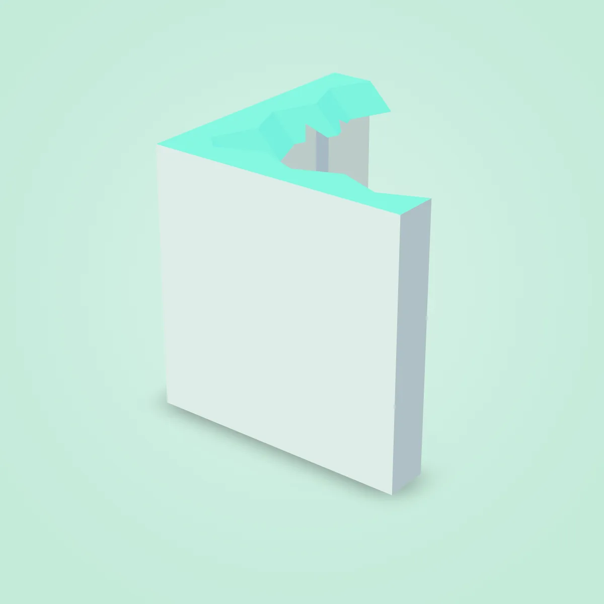 Cliff Corner Inner Top Stone Model