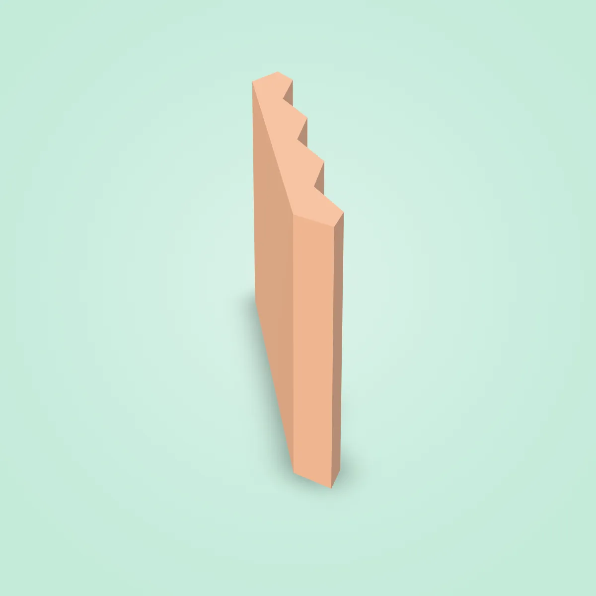 Cliff Diagonal Rock Model