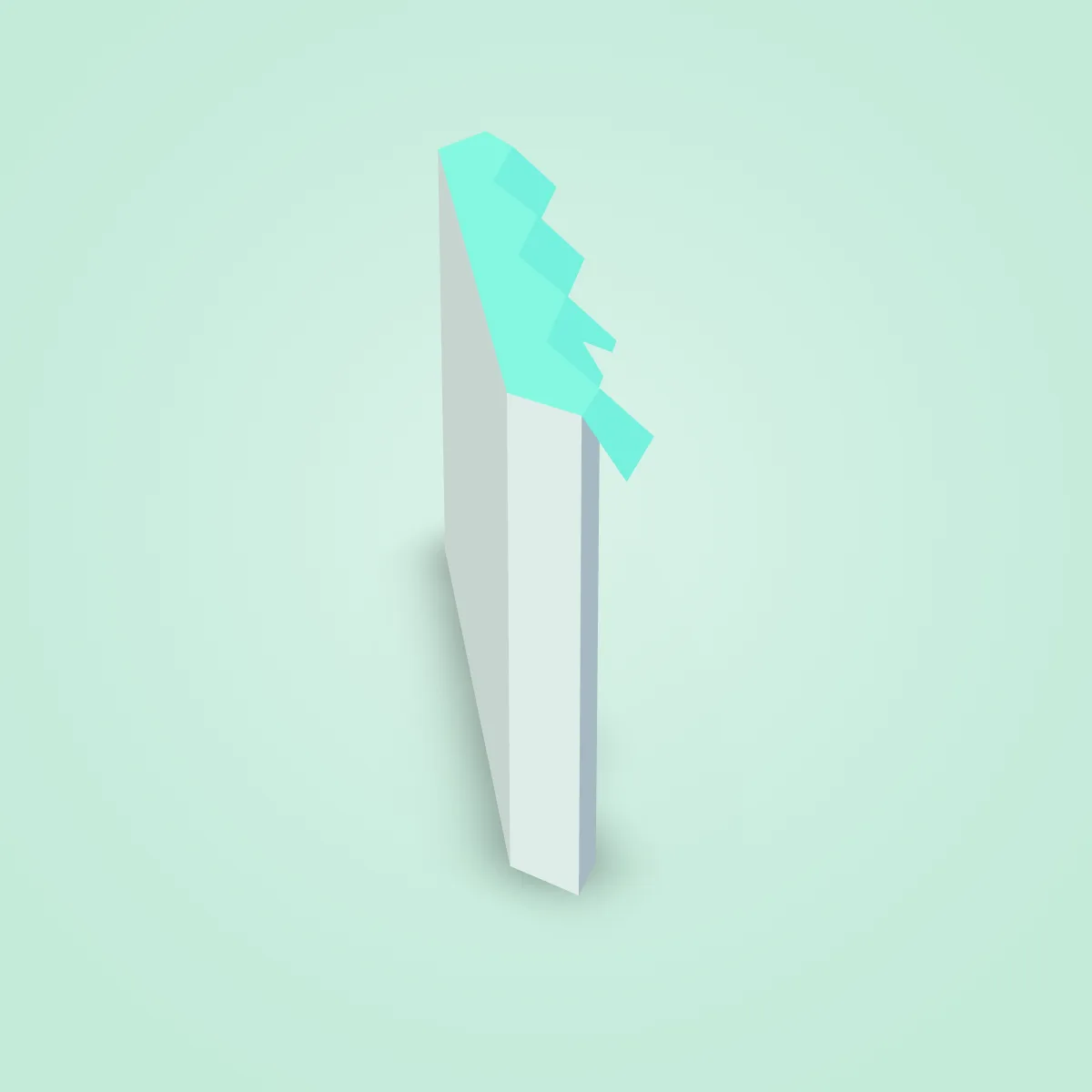Cliff Top Diagonal Stone Model