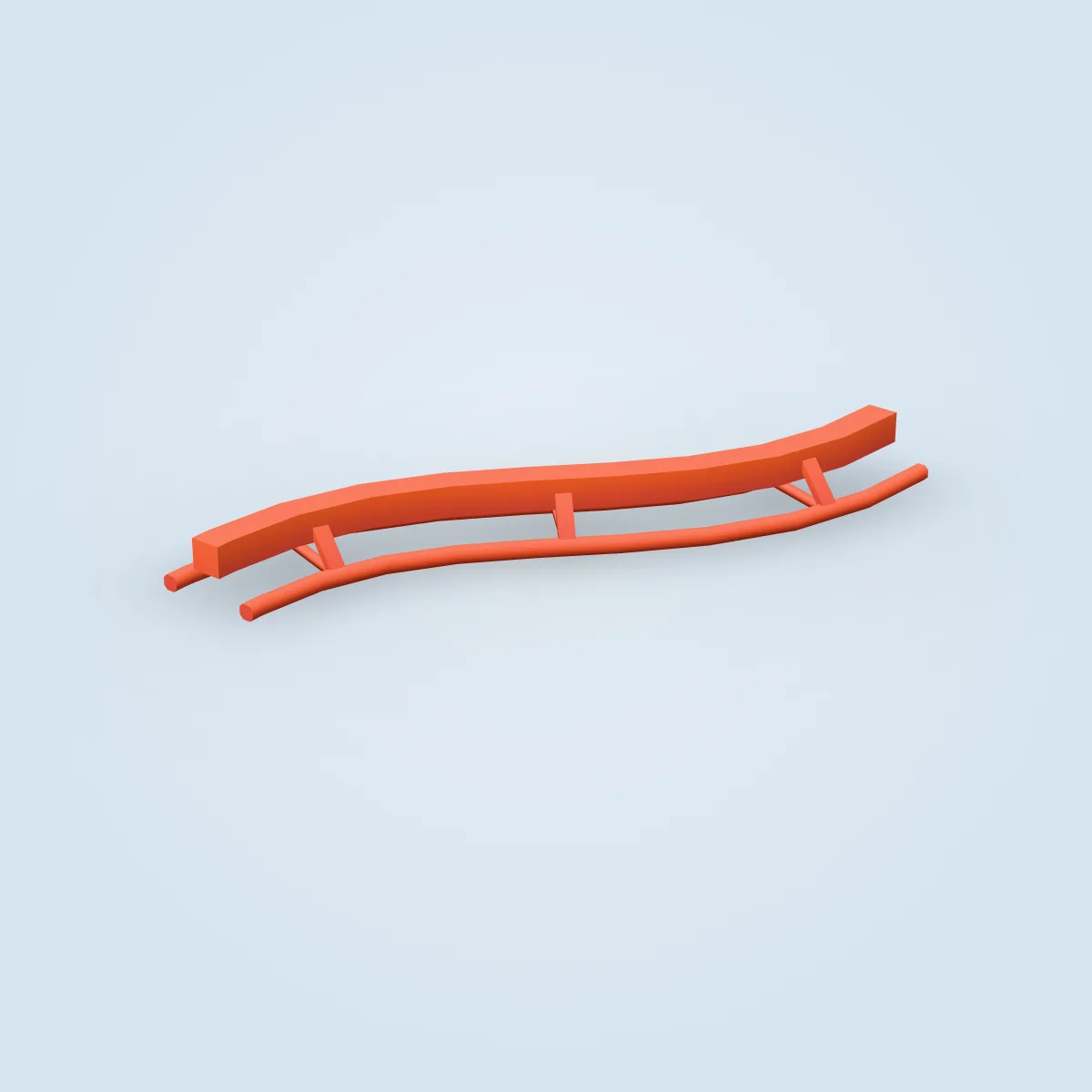 Coaster Hanging Curve Model