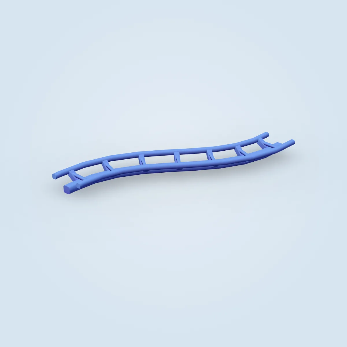 Coaster Steel Curve Model