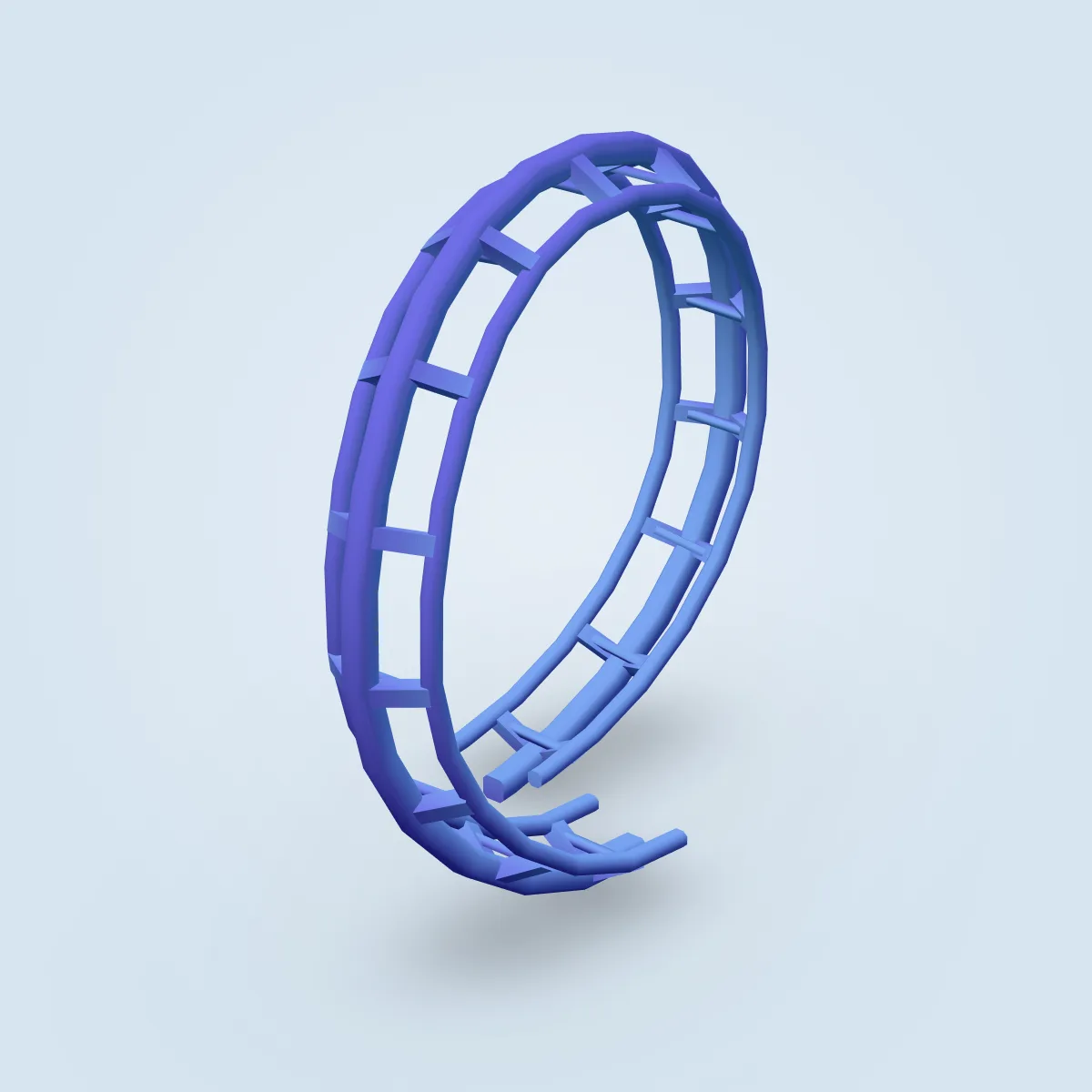 Coaster Steel Looping Model