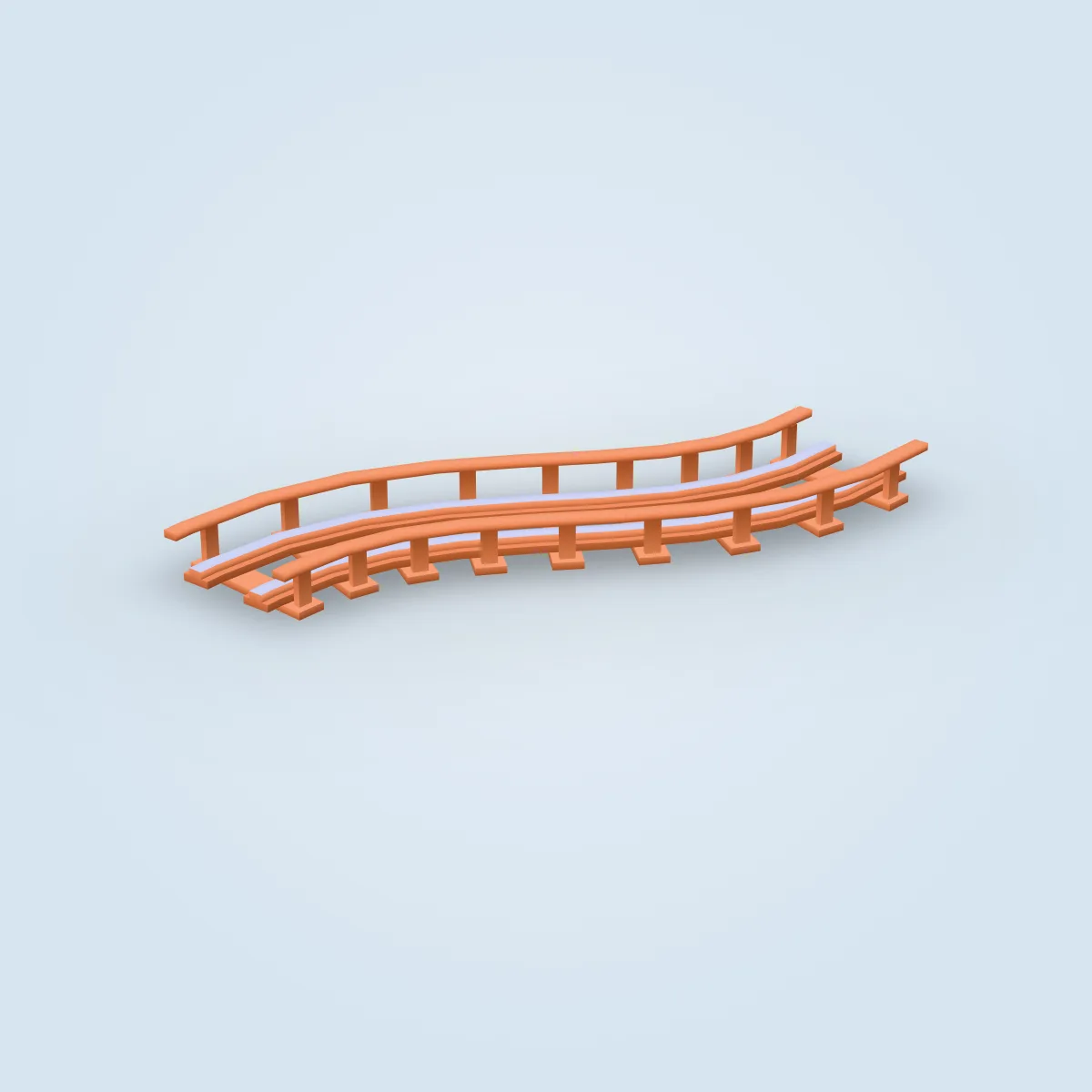 Coaster Wood Curve Model