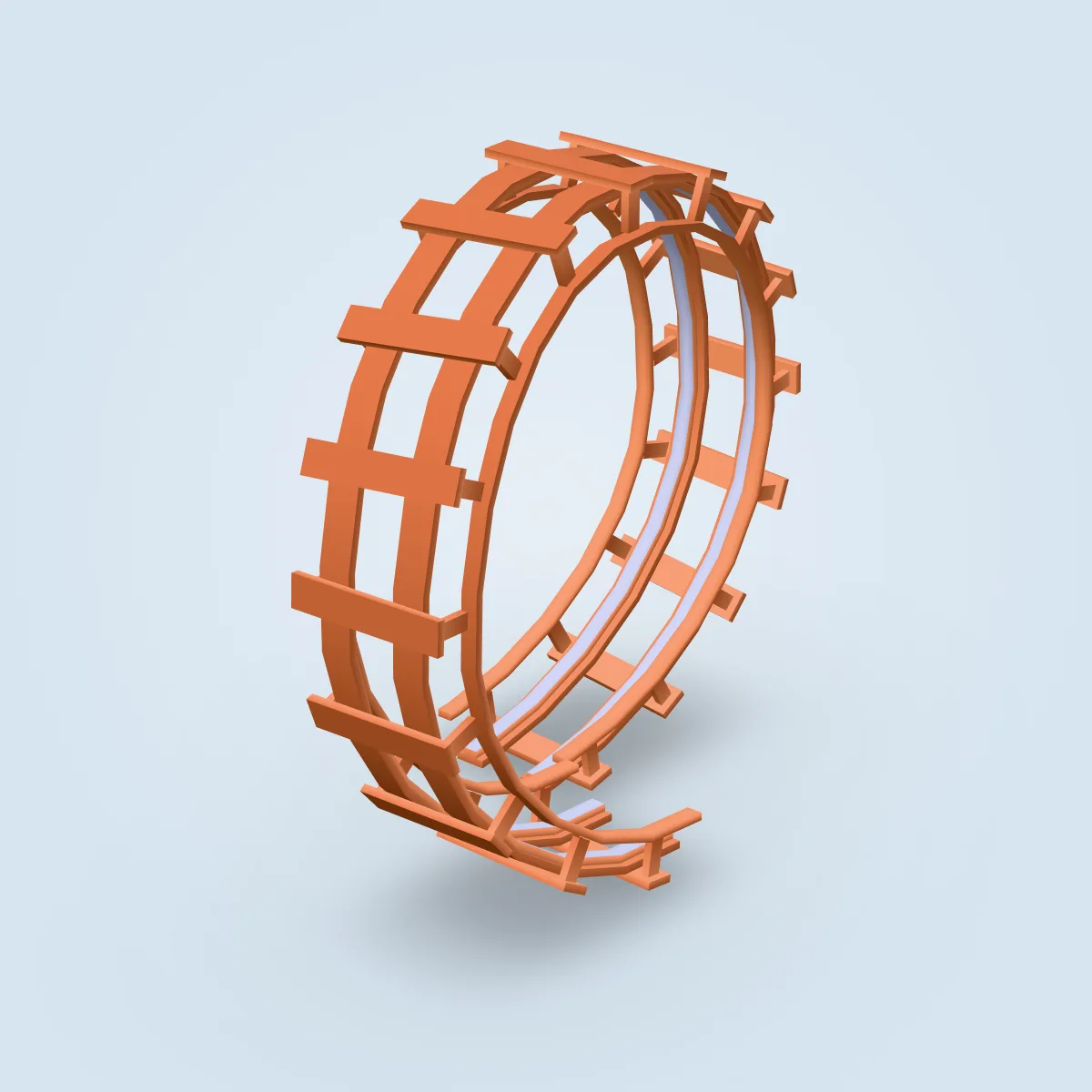 Coaster Wood Looping Model