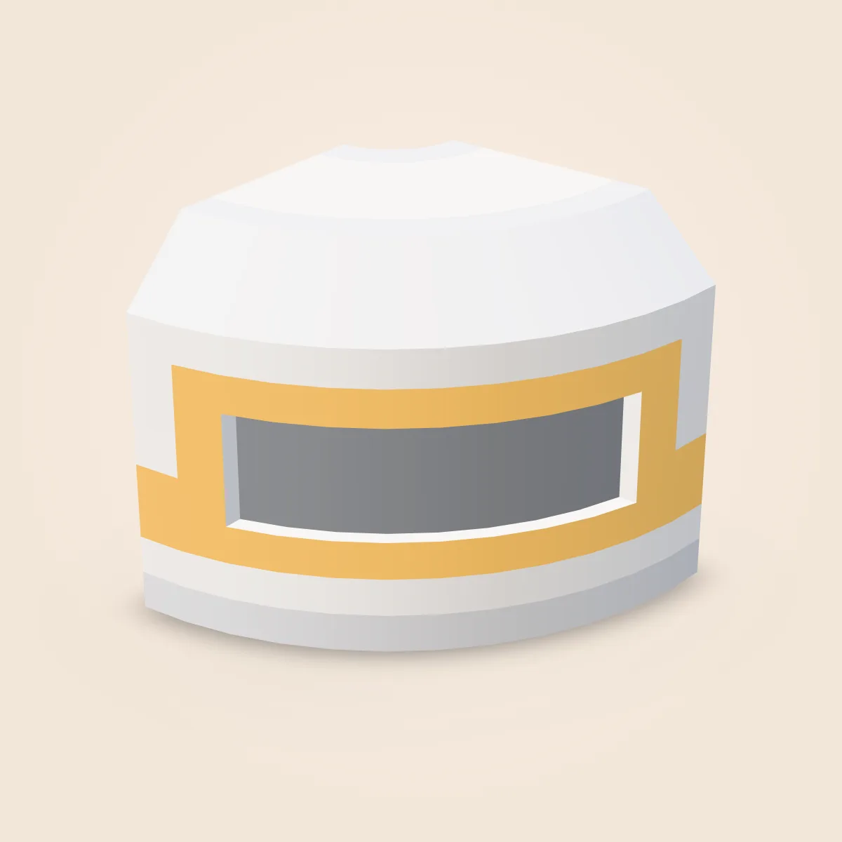Corridor Corner Round Window Model