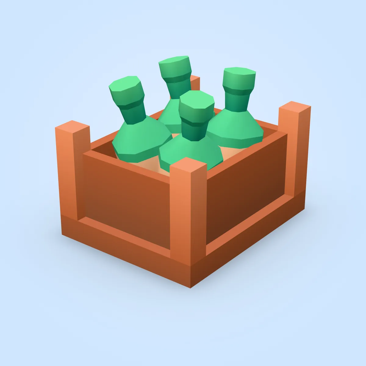 Crate Bottles Model