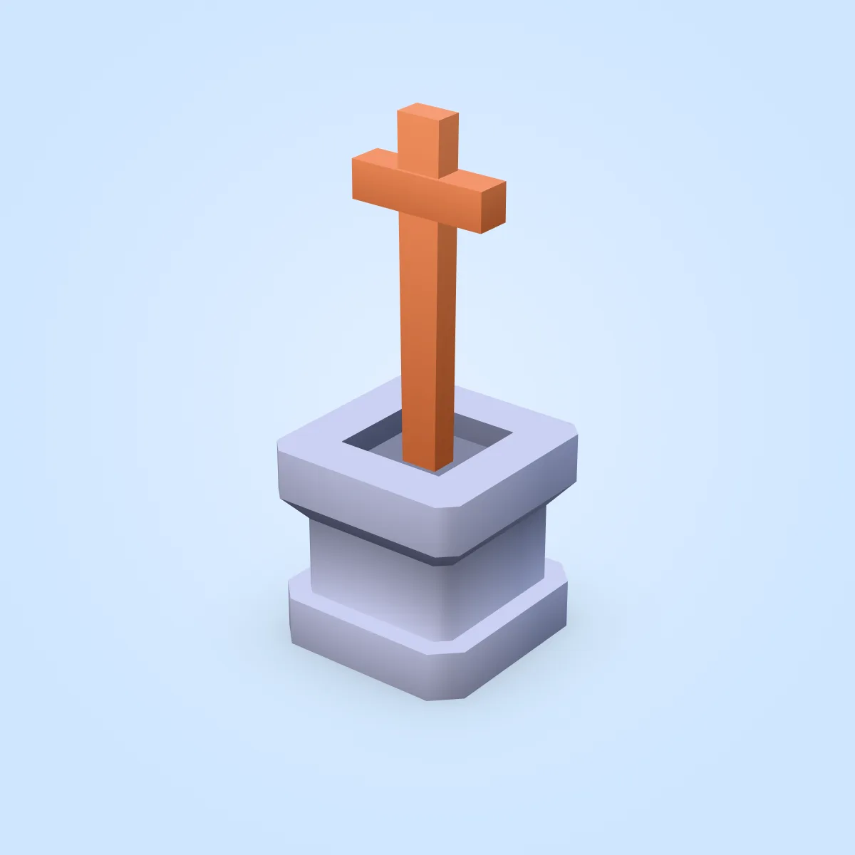 Cross Wood Model