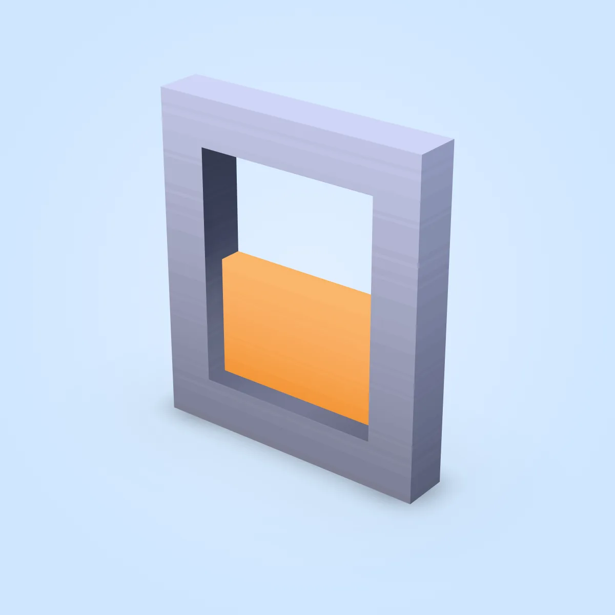 Door Double Half Model