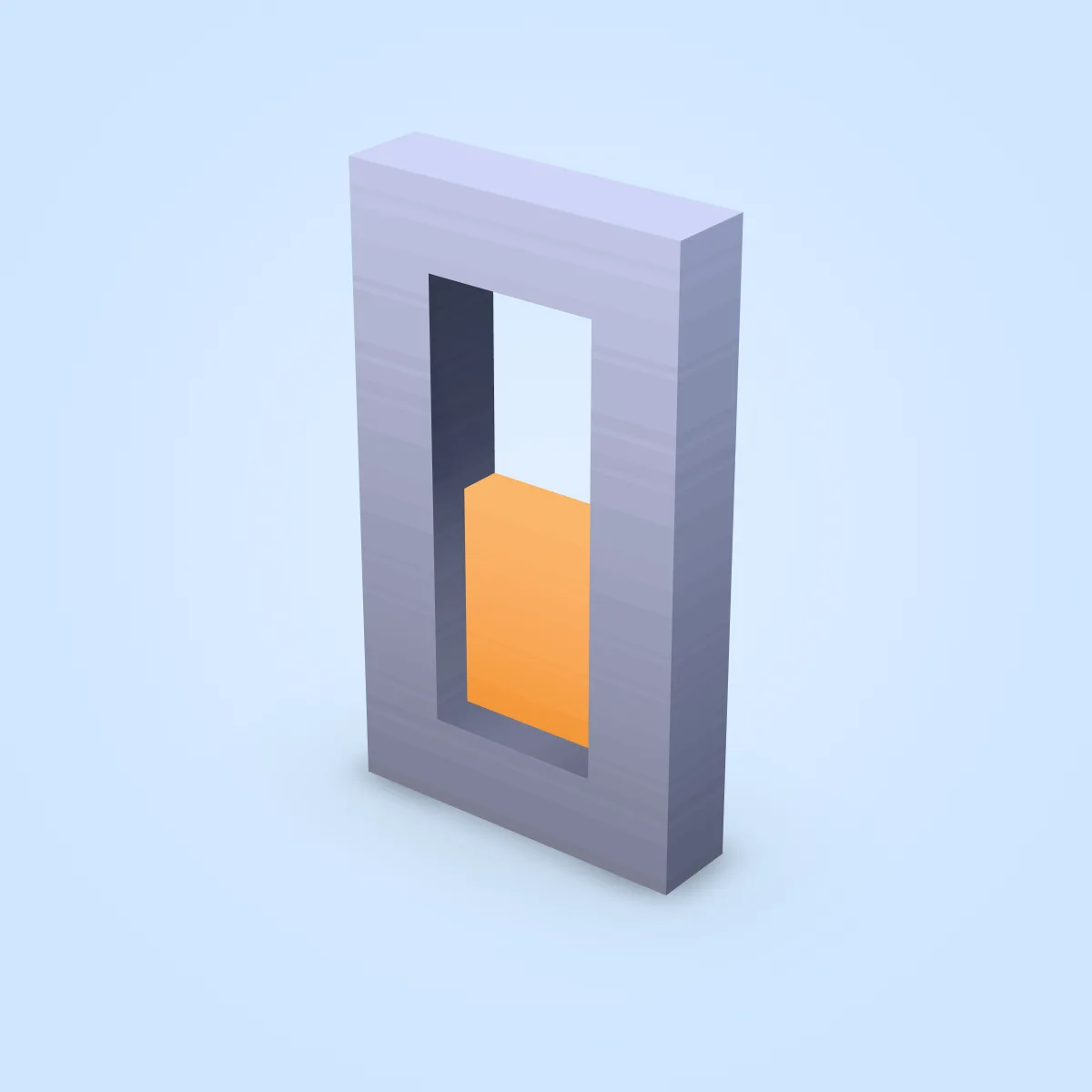 Door Single Half Model